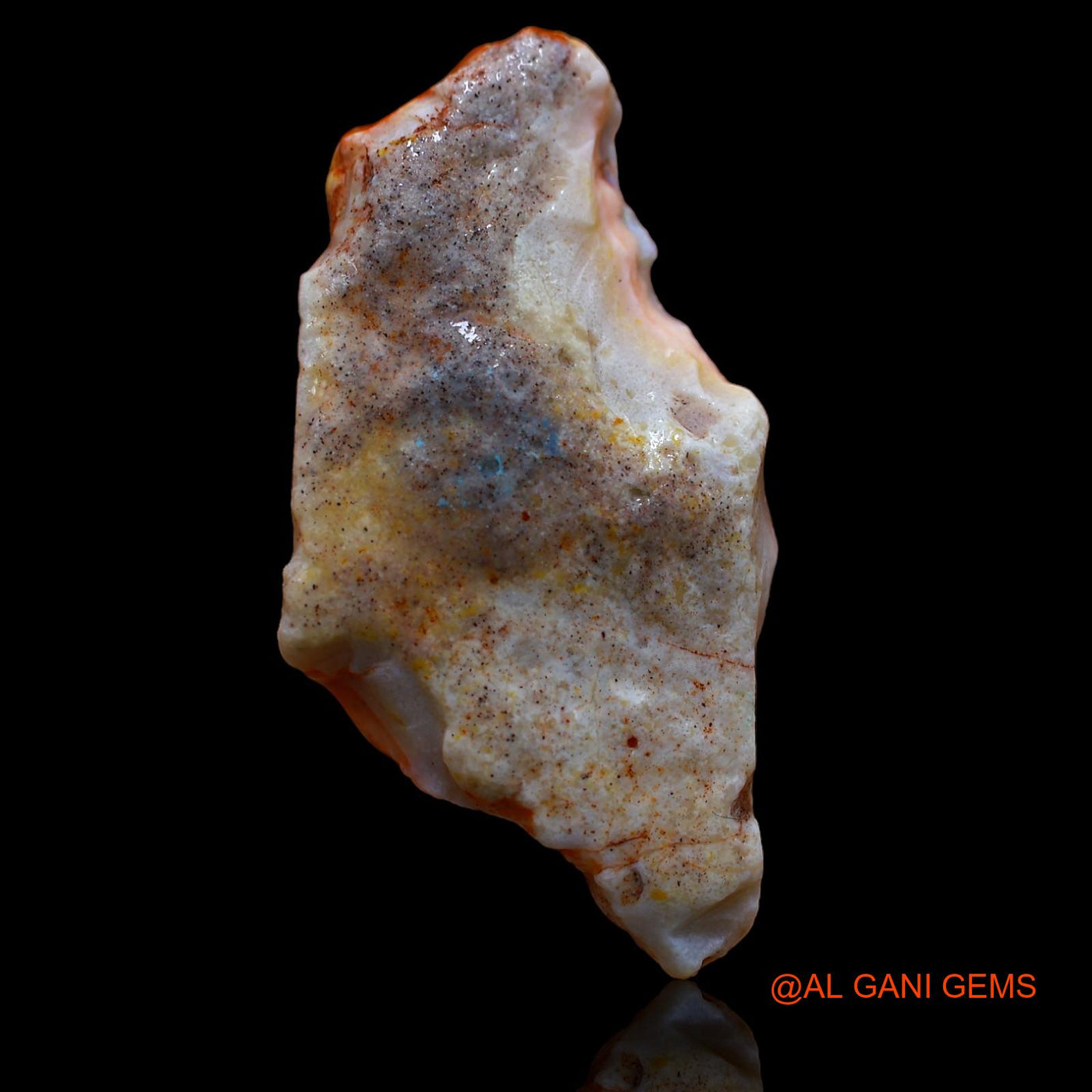 16.60 Cts Natural Australian Fire Opal Loose Gemstone Fancy Rough 34x17x6 mm RA-474