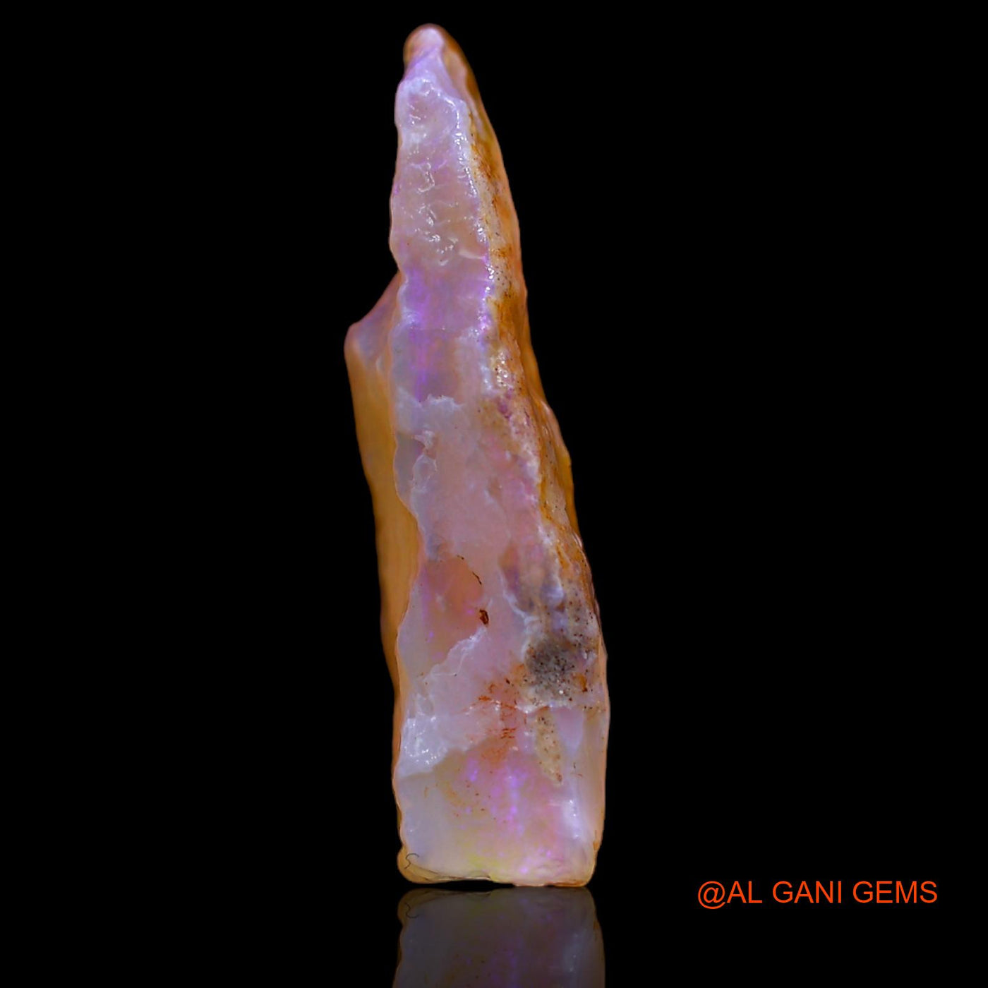 Natural Fire Opal Gemstone 14.70 Cts Loose Fancy Rough From Australia 27x19x6 mm RA-475