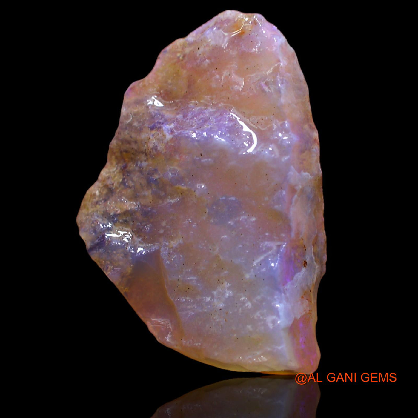 Natural Fire Opal Gemstone 14.70 Cts Loose Fancy Rough From Australia 27x19x6 mm RA-475