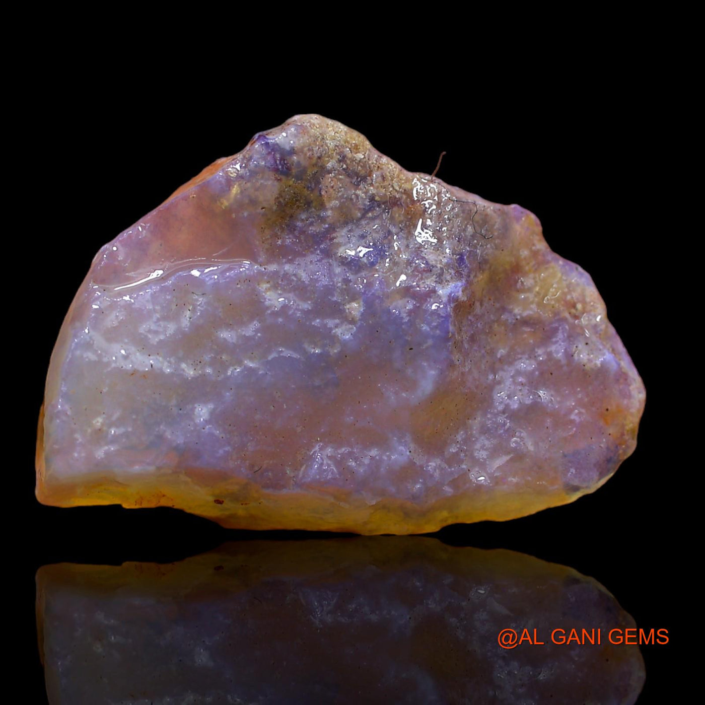 Natural Fire Opal Gemstone 14.70 Cts Loose Fancy Rough From Australia 27x19x6 mm RA-475