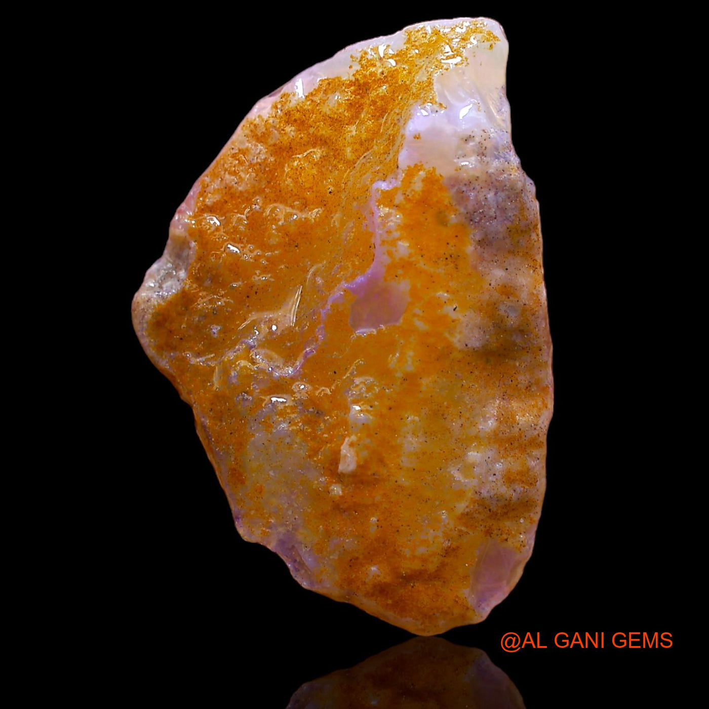 Natural Fire Opal Gemstone 14.70 Cts Loose Fancy Rough From Australia 27x19x6 mm RA-475