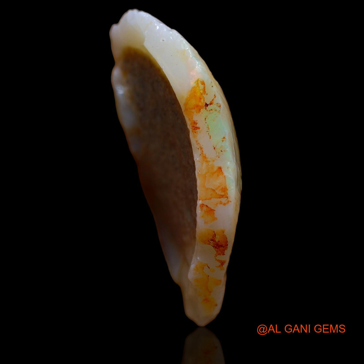 Natural Untreated Fire Opal Loose Gemstone Fancy Rough From Australia 15.10 Cts 29x17x6 mm RA-479