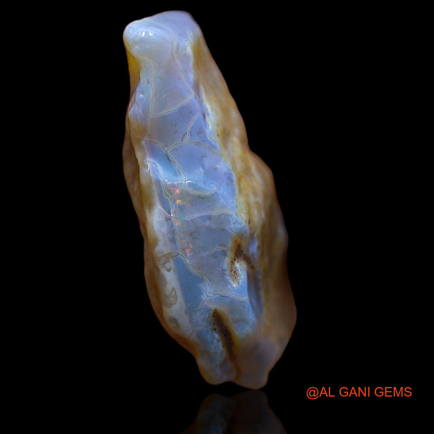 Natural Untreated Fire Opal Loose Gemstone Fancy Rough From Australia 20.55 Cts 26x20x8 mm RA-480