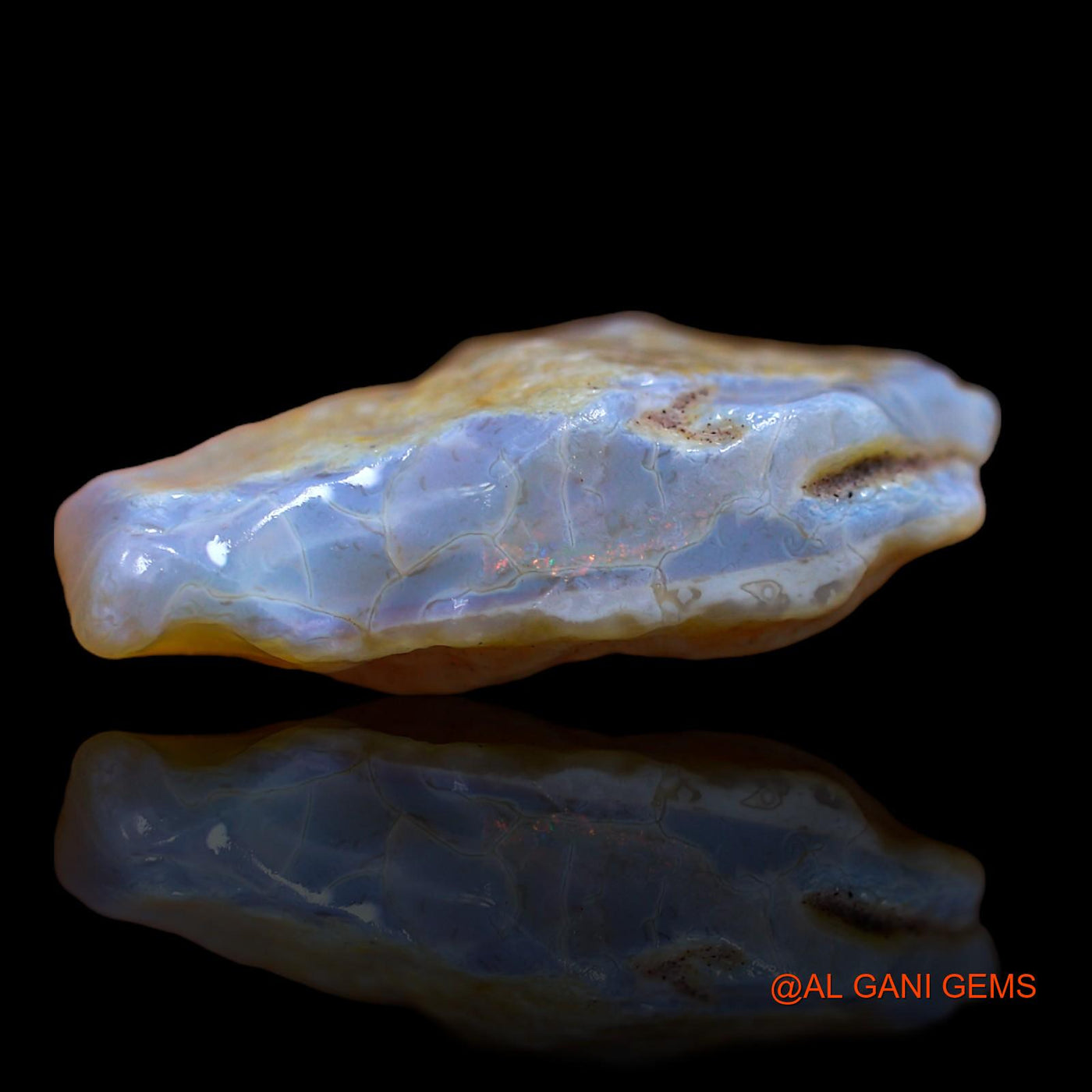 Natural Untreated Fire Opal Loose Gemstone Fancy Rough From Australia 20.55 Cts 26x20x8 mm RA-480