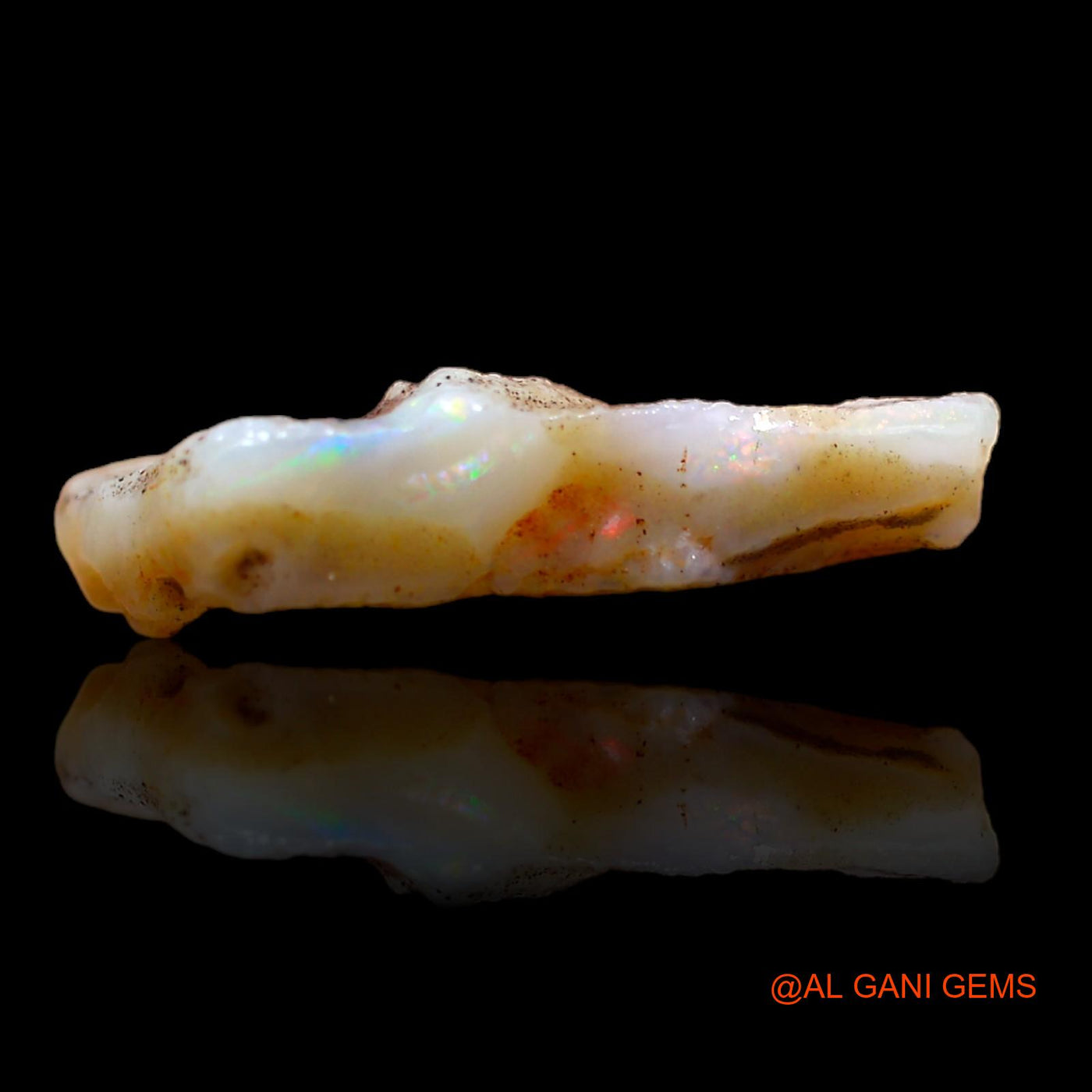 12.15 Cts Natural Australian Fire Opal Loose Gemstone Fancy Rough 26x19x4 mm RA-481