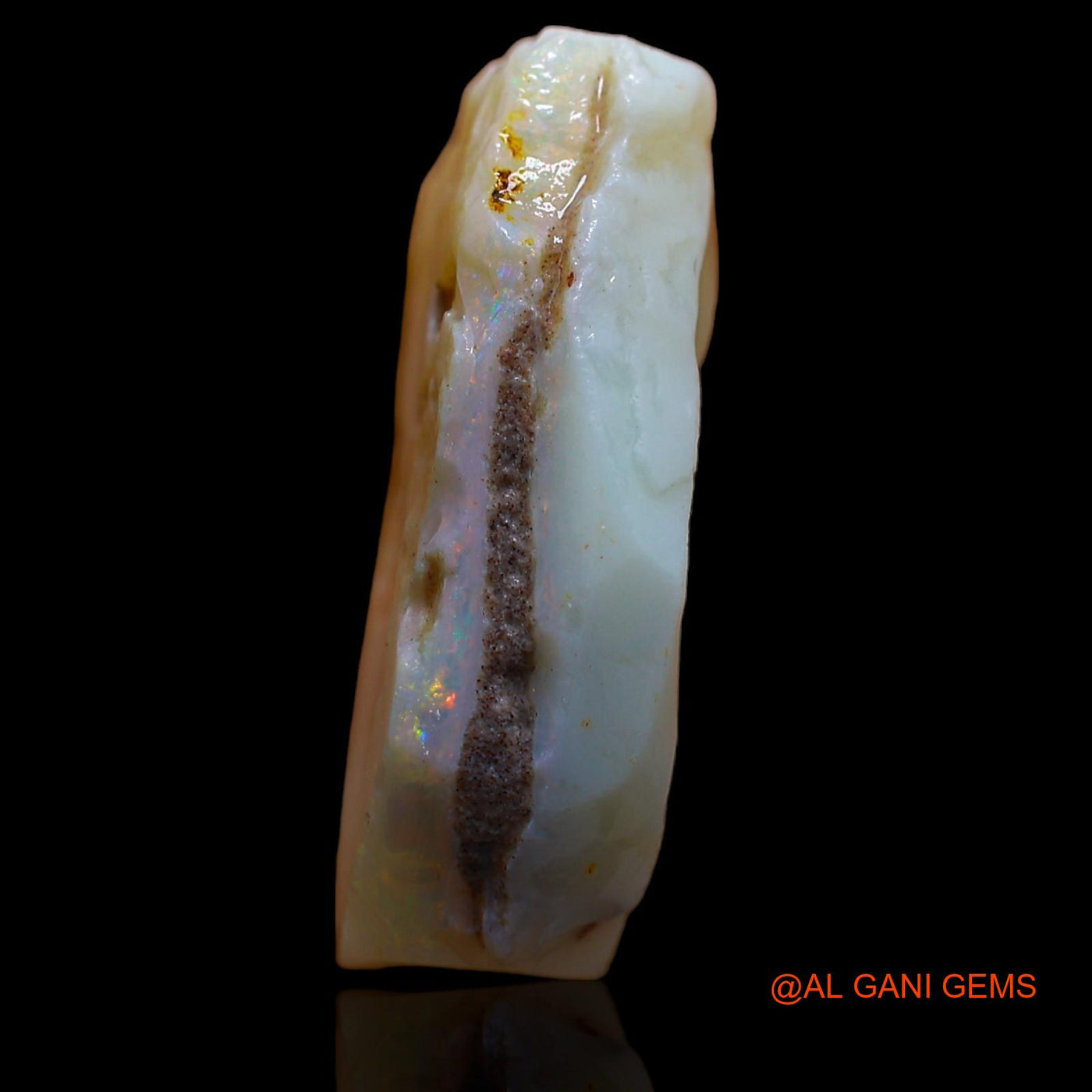 24.45 Cts Natural Australian Fire Opal Fancy Rough Loose Gemstone For Jewelry 25x17x8 mm RA-485