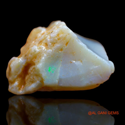 Natural Fire Opal Gemstone 32.40 Cts Loose Fancy Rough From Australia 28x24x15 mm RA-489