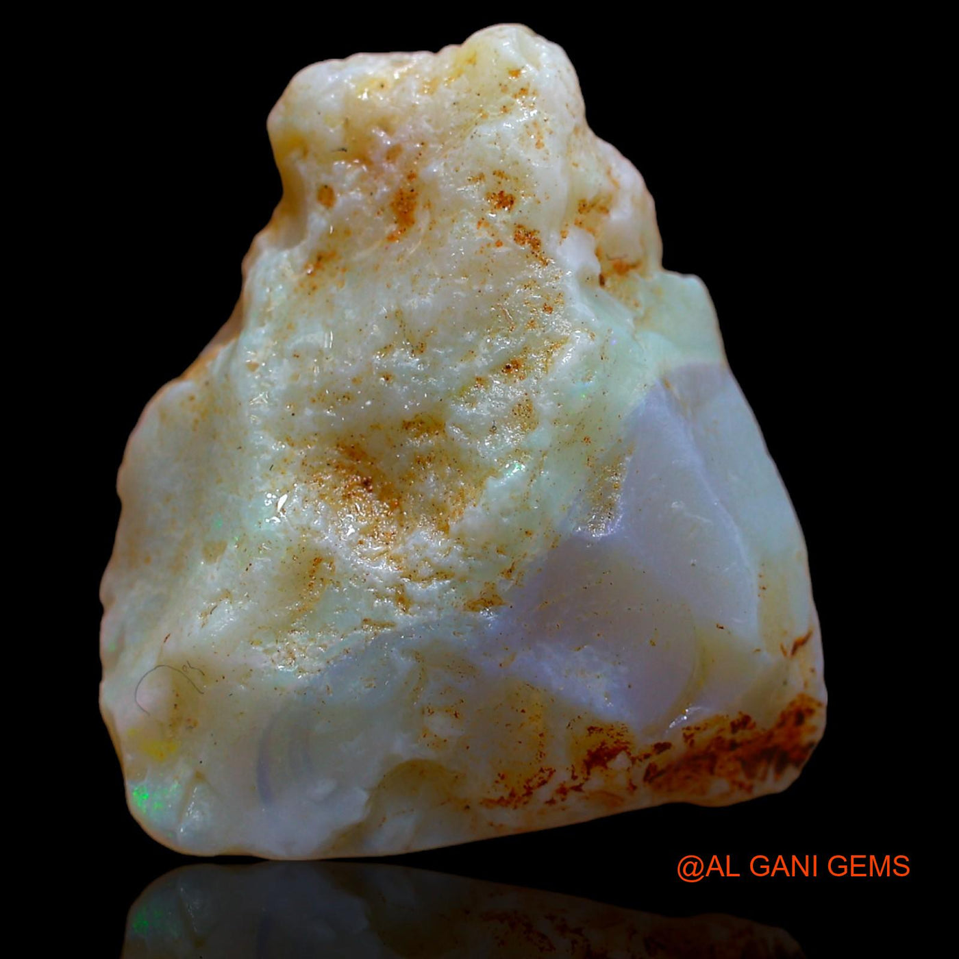 Natural Fire Opal Gemstone 32.40 Cts Loose Fancy Rough From Australia 28x24x15 mm RA-489