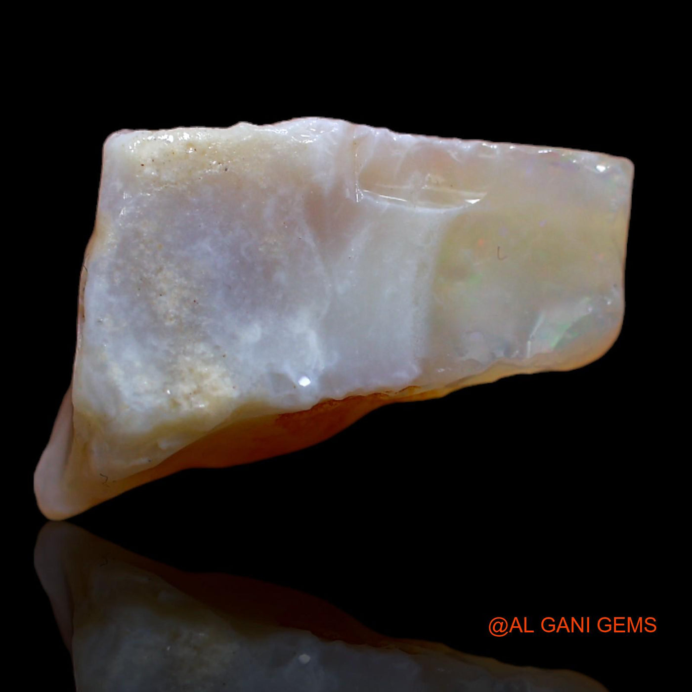 Natural Untreated Fire Opal Loose Gemstone Fancy Rough From Australia 6.85 Cts 20x10x6 mm RA-48
