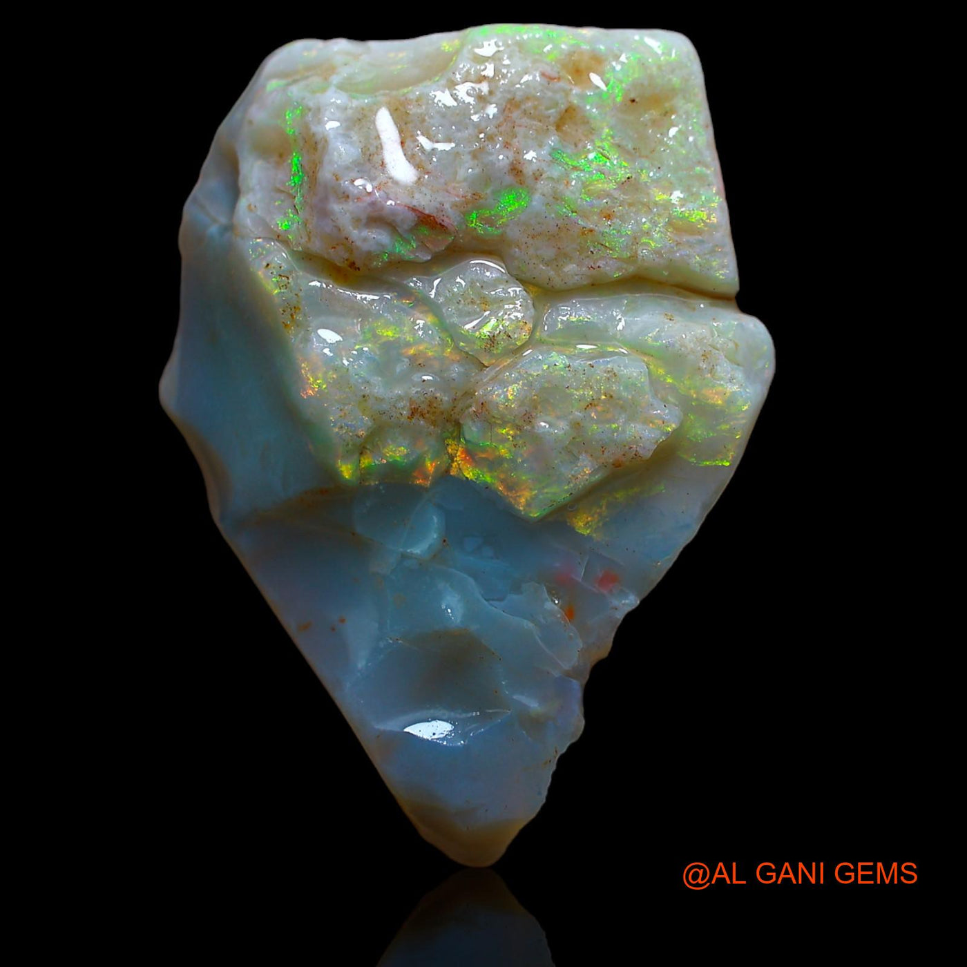 21.00 Cts Natural Australian Fire Opal Loose Gemstone Fancy Rough 29x21x7 mm RA-491