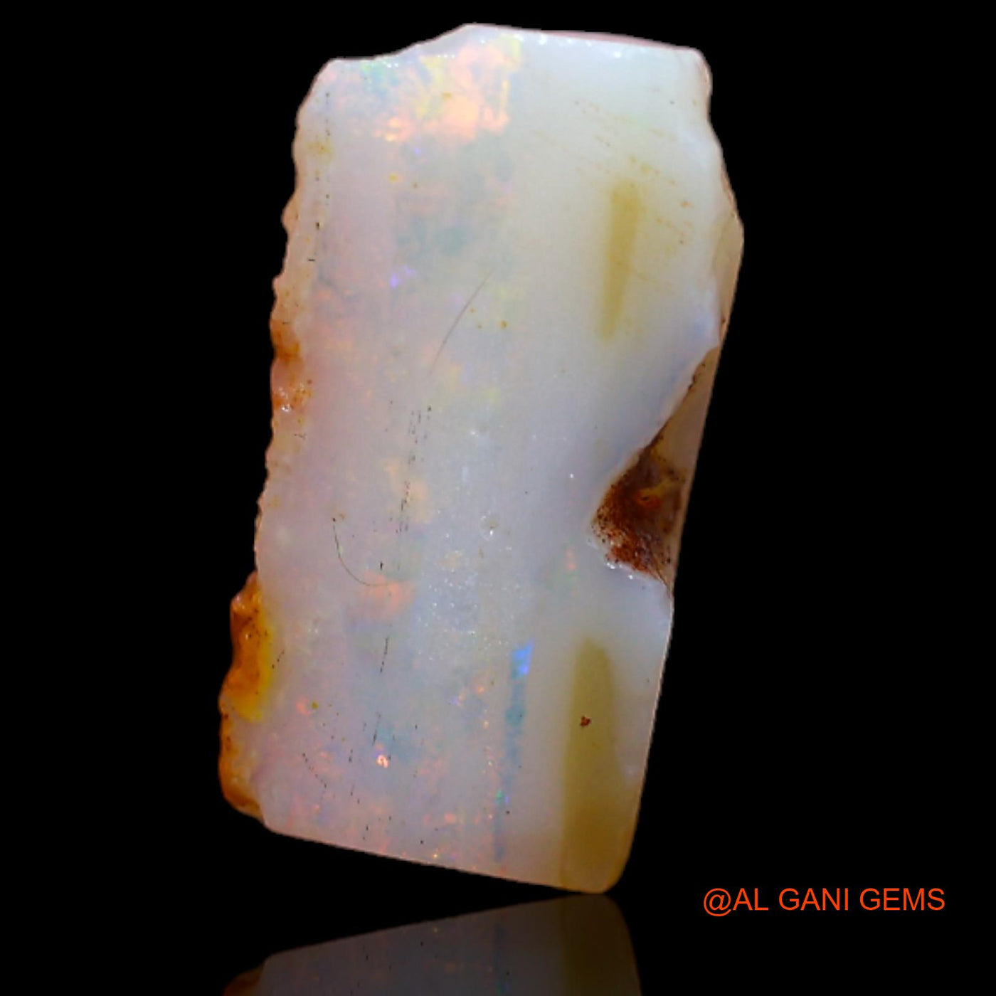 3.20 Cts Natural Australian Fire Opal Loose Gemstone Fancy Rough 13x7x4 mm RA-49