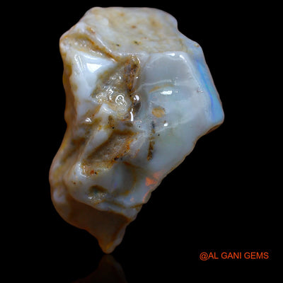 Natural Untreated Fire Opal Loose Gemstone Fancy Rough From Australia 40.00 Cts 32x20x14 mm RA-500