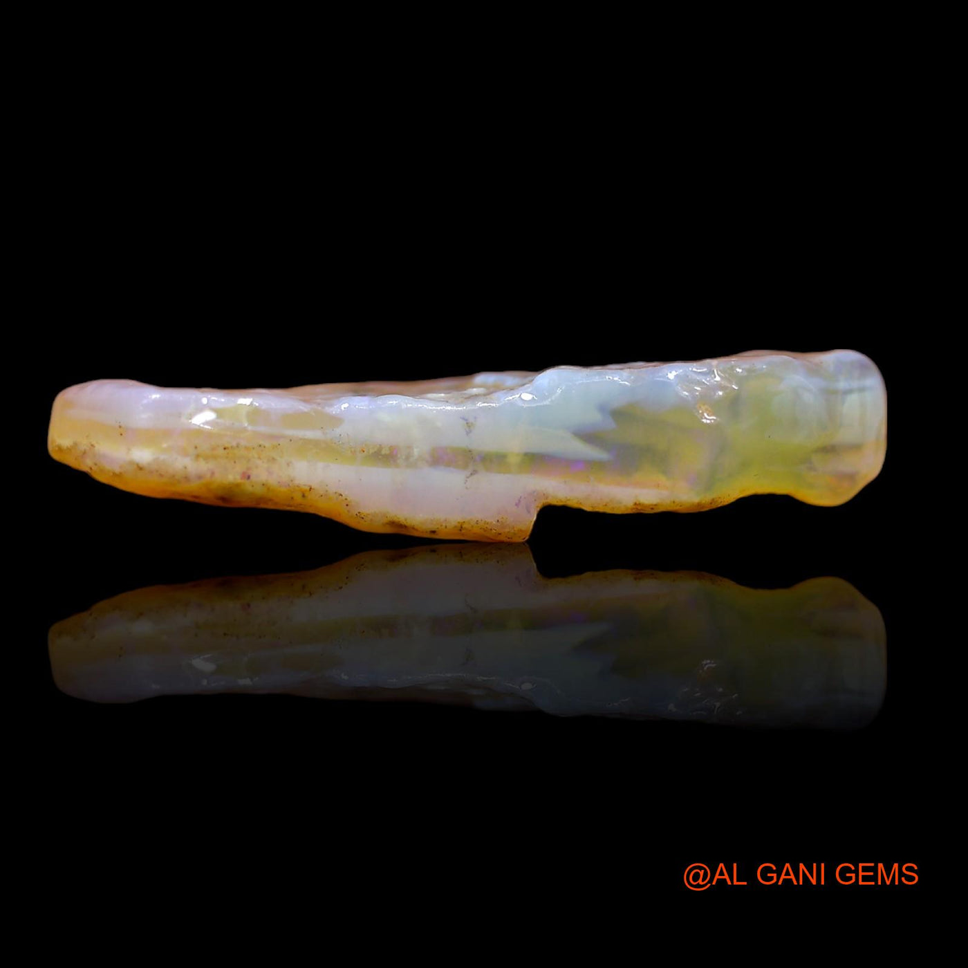 22.00 Cts Natural Australian Fire Opal Loose Gemstone Fancy Rough 33x22x6 mm RA-503