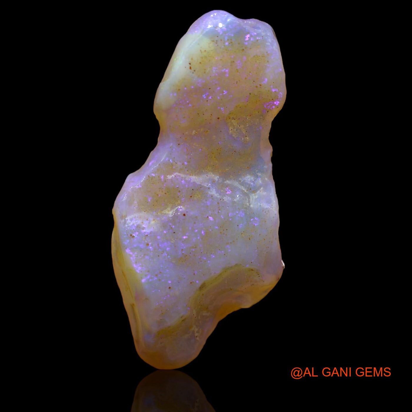Natural Fire Opal Gemstone 20.00 Cts Loose Fancy Rough From Australia 38x18x6 mm RA-506
