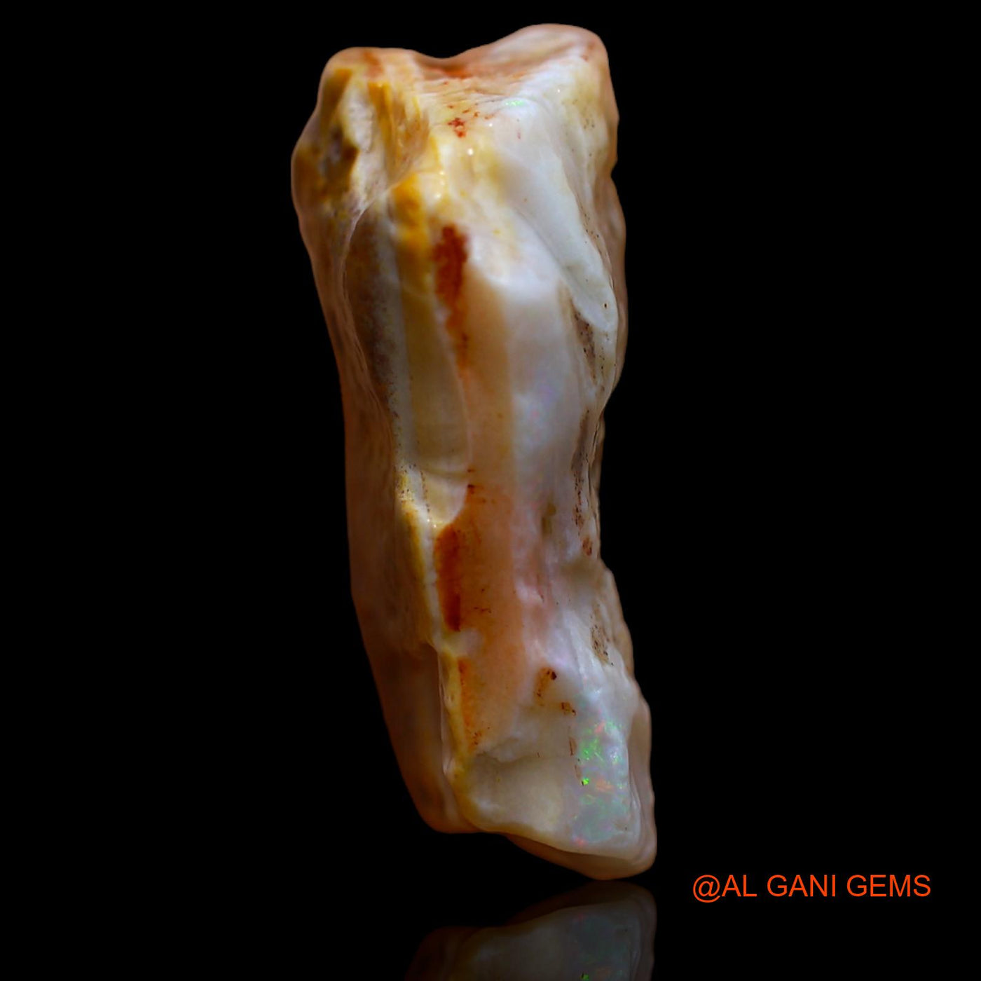 23.00 Cts Natural Australian Fire Opal Loose Gemstone Fancy Rough 25x21x9 mm RA-508