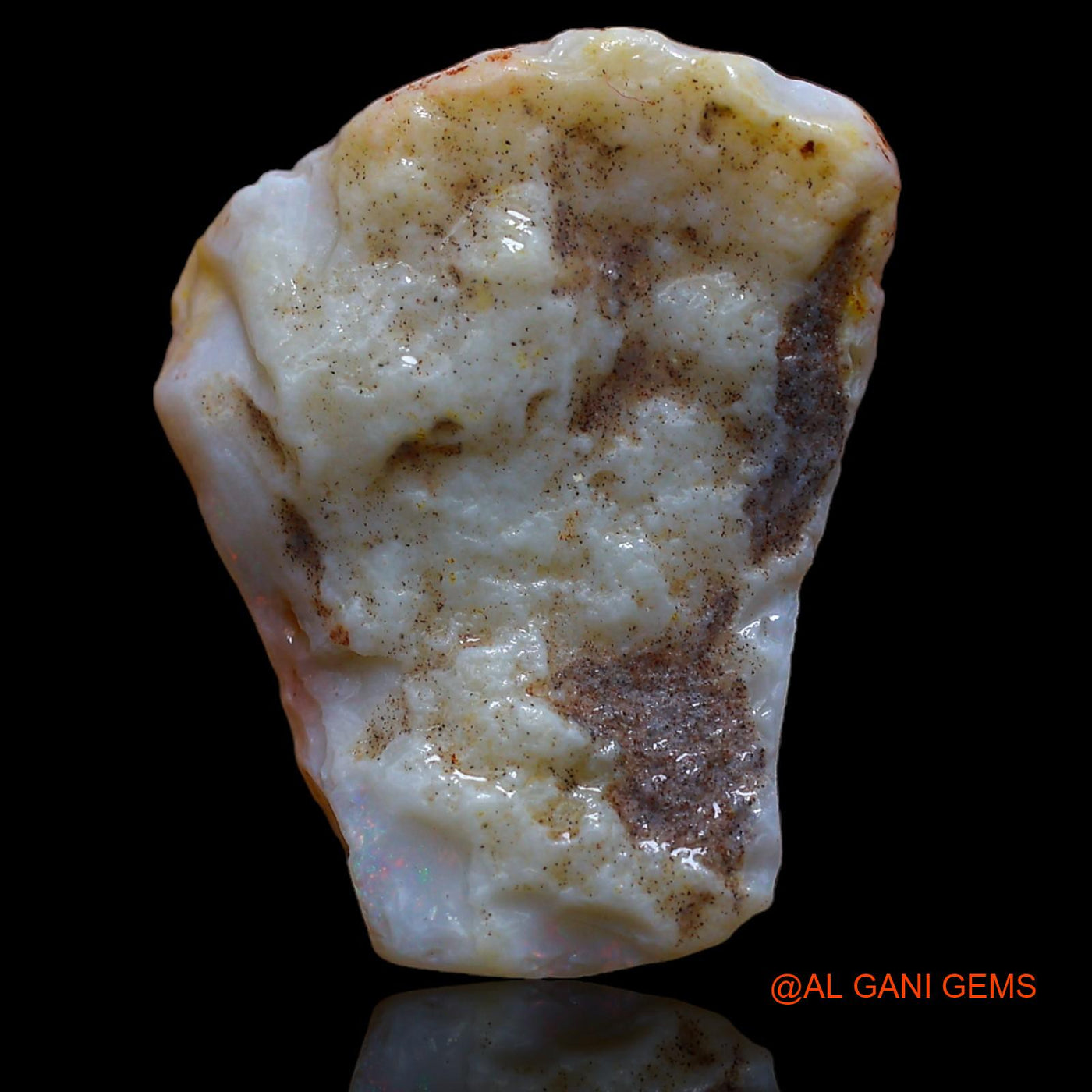 23.00 Cts Natural Australian Fire Opal Loose Gemstone Fancy Rough 25x21x9 mm RA-508