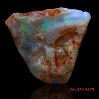 21.00 Cts Natural Australian Fire Opal Loose Gemstone Fancy Rough 28x24x5 mm RA-509