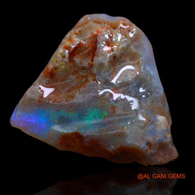 21.00 Cts Natural Australian Fire Opal Loose Gemstone Fancy Rough 28x24x5 mm RA-509