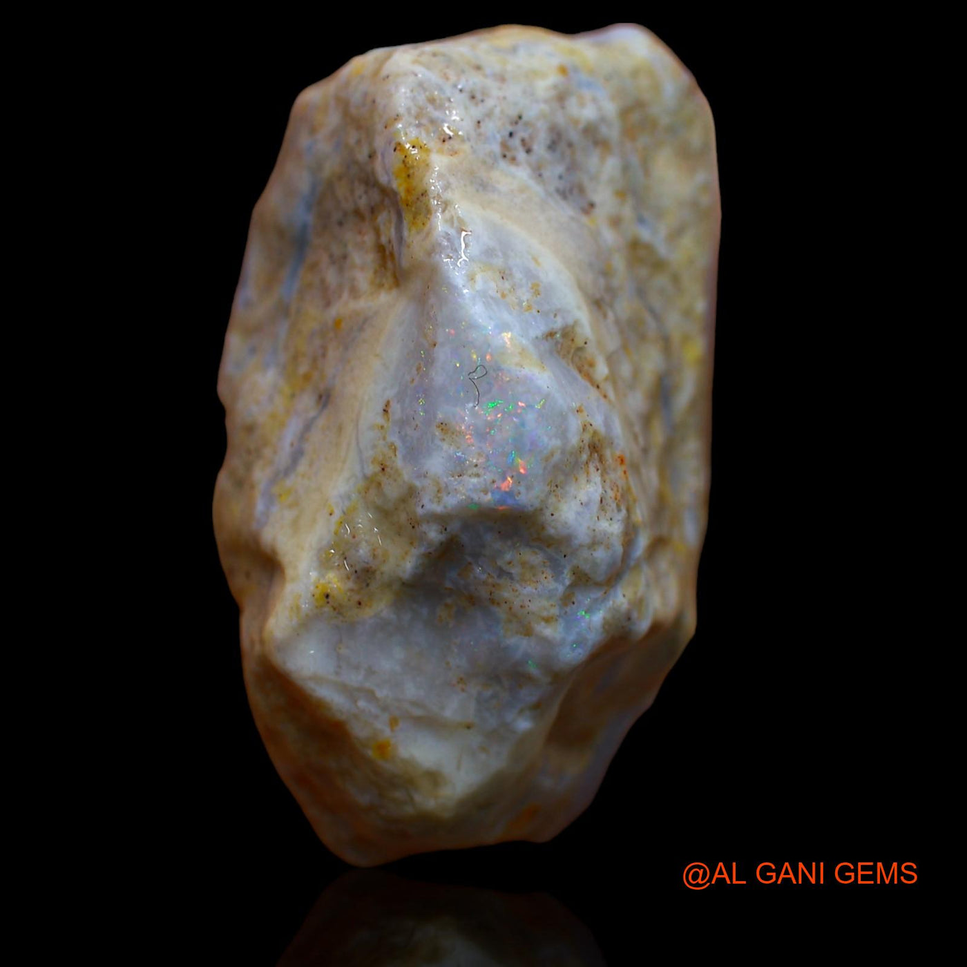 40.00 Cts Unheated Australian Fire Opal Loose Gemstone Fancy Rough Natural 31x17x14 mm RA-515