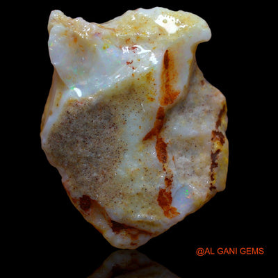 30.00 Cts Natural Australian Fire Opal Loose Gemstone Fancy Rough 30x24x9 mm RA-516