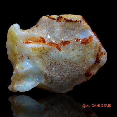 30.00 Cts Natural Australian Fire Opal Loose Gemstone Fancy Rough 30x24x9 mm RA-516
