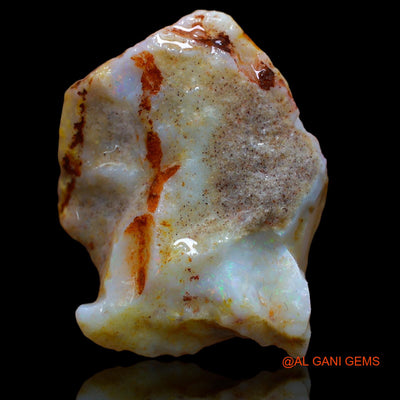 30.00 Cts Natural Australian Fire Opal Loose Gemstone Fancy Rough 30x24x9 mm RA-516