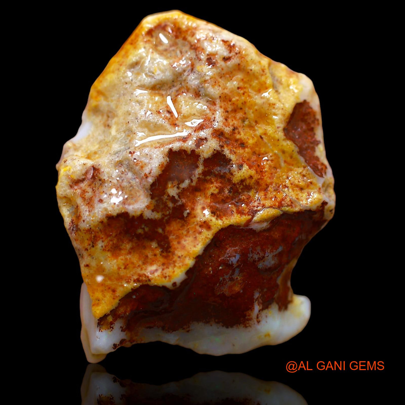 30.00 Cts Natural Australian Fire Opal Loose Gemstone Fancy Rough 30x24x9 mm RA-516
