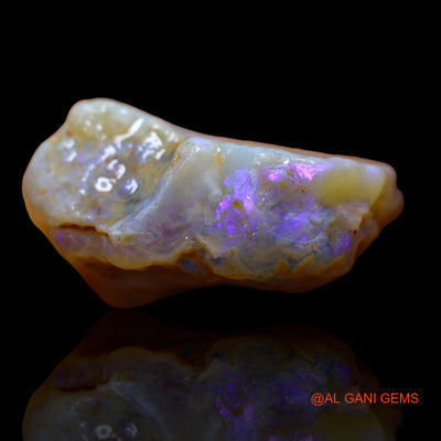 33.00 Cts Natural Australian Fire Opal Fancy Rough Loose Gemstone For Jewelry 30x22x11 mm RA-517