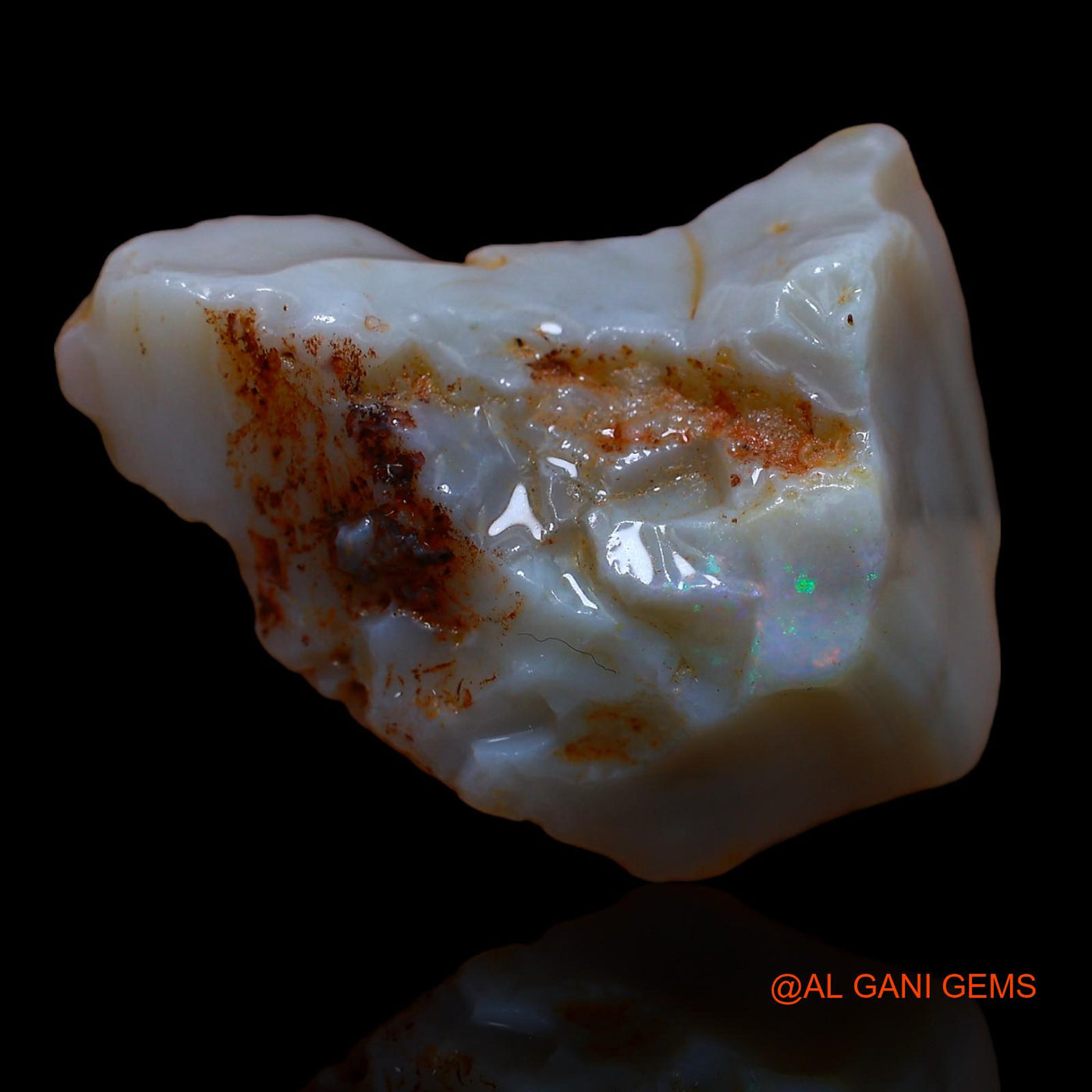 Natural Untreated Fire Opal Loose Gemstone Fancy Rough From Australia 42.00 Cts 31x23x14 mm RA-523