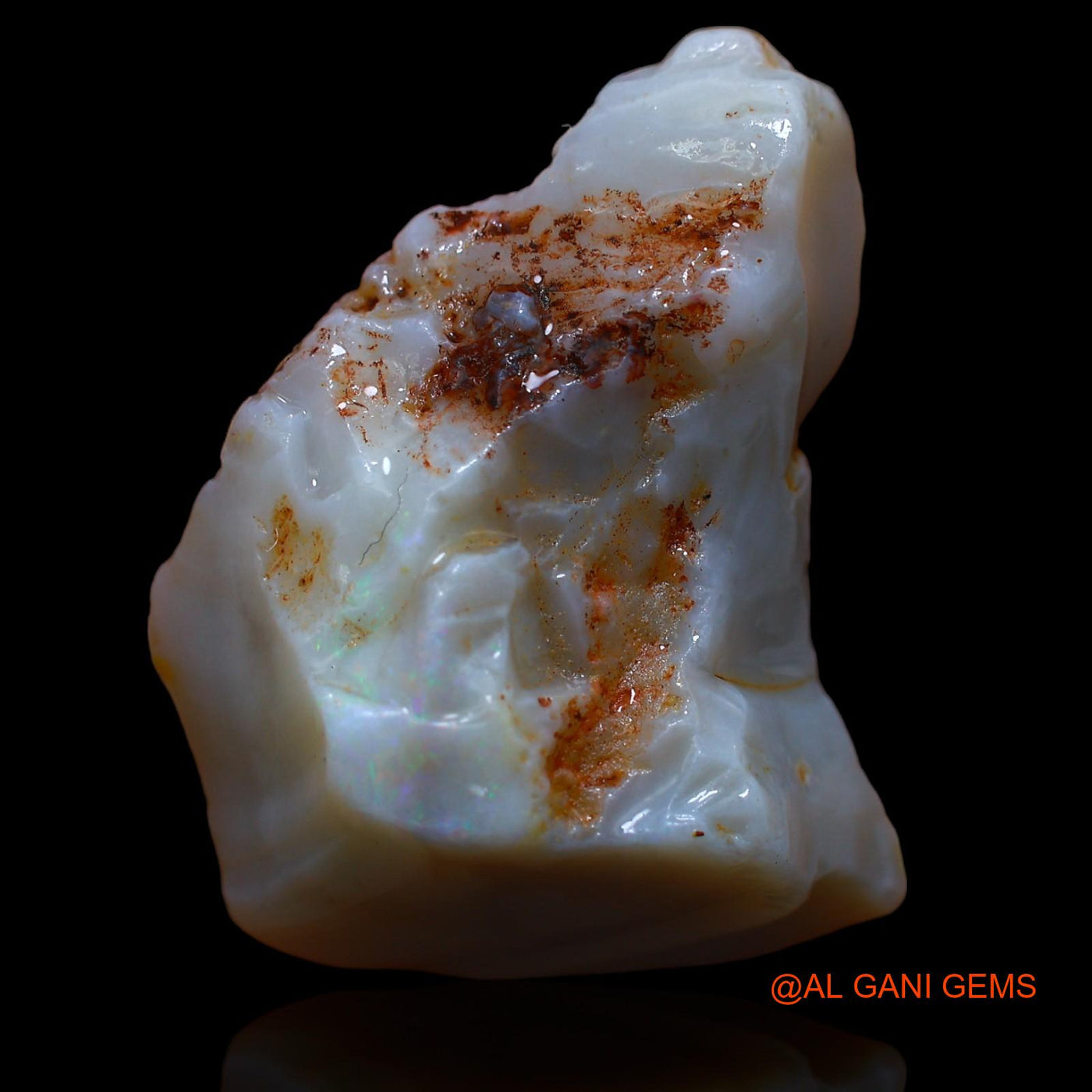 Natural Untreated Fire Opal Loose Gemstone Fancy Rough From Australia 42.00 Cts 31x23x14 mm RA-523