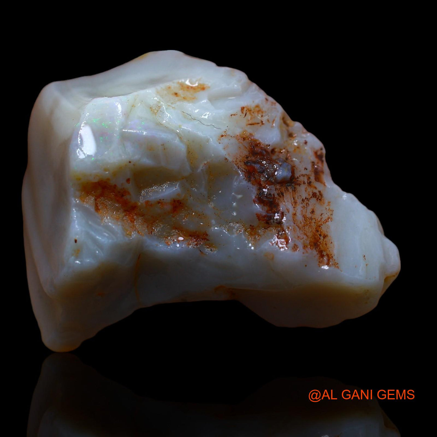 Natural Untreated Fire Opal Loose Gemstone Fancy Rough From Australia 42.00 Cts 31x23x14 mm RA-523