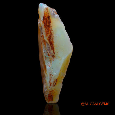Natural Untreated Fire Opal Loose Gemstone Fancy Rough From Australia 30.00 Cts 30x23x9 mm RA-530