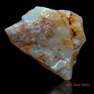 Natural Untreated Fire Opal Loose Gemstone Fancy Rough From Australia 30.00 Cts 30x23x9 mm RA-530