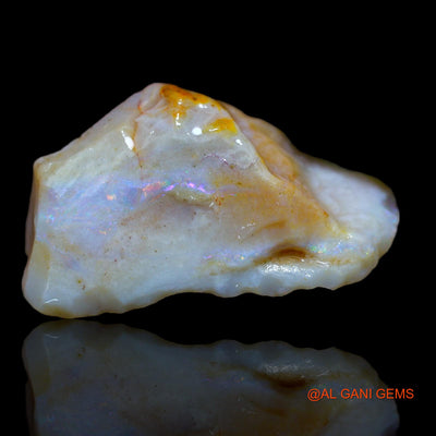 Natural Fire Opal Gemstone 32.00 Cts Loose Fancy Rough From Australia 32x19x13 mm RA-531