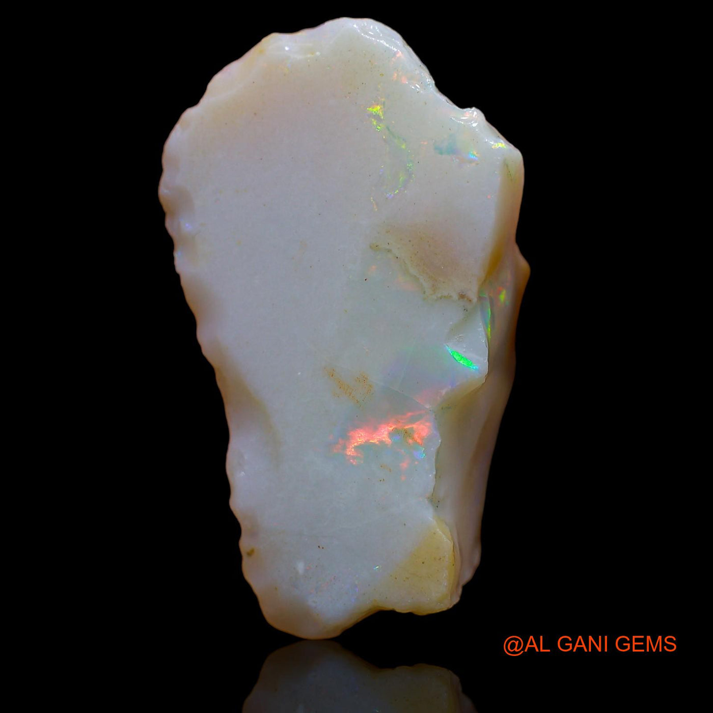 Natural Fire Opal Gemstone 32.00 Cts Loose Fancy Rough From Australia 32x19x13 mm RA-531