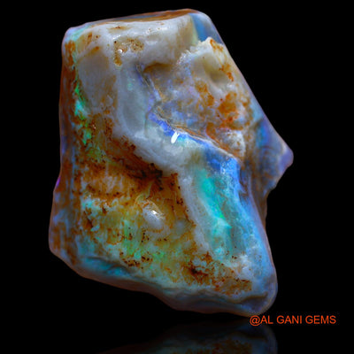 46.00 Cts Natural Australian Fire Opal Loose Gemstone Fancy Rough 29x24x12 mm RA-545