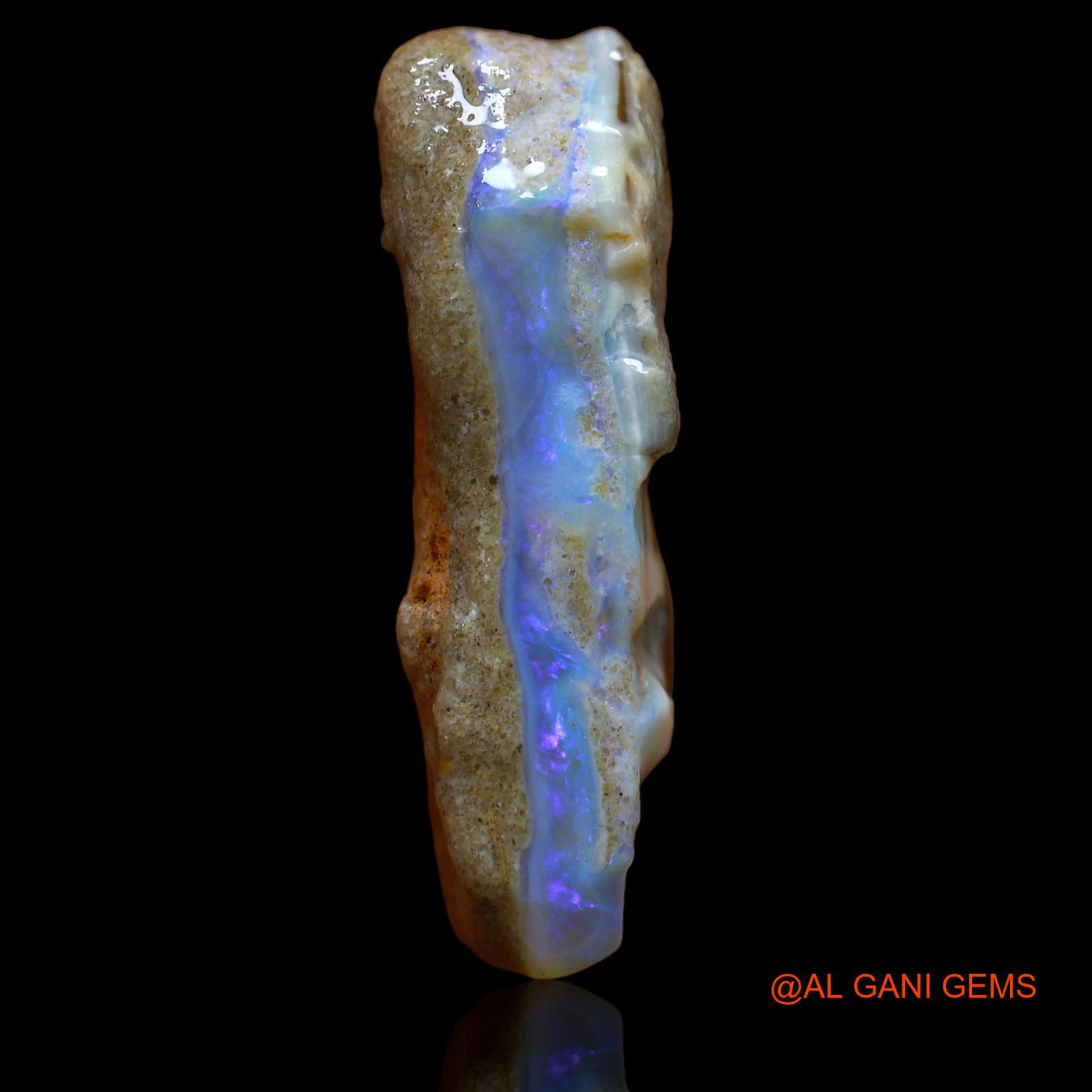 Natural Untreated Fire Opal Loose Gemstone Fancy Rough From Australia 39.00 Cts 42x14x12 mm RA-547