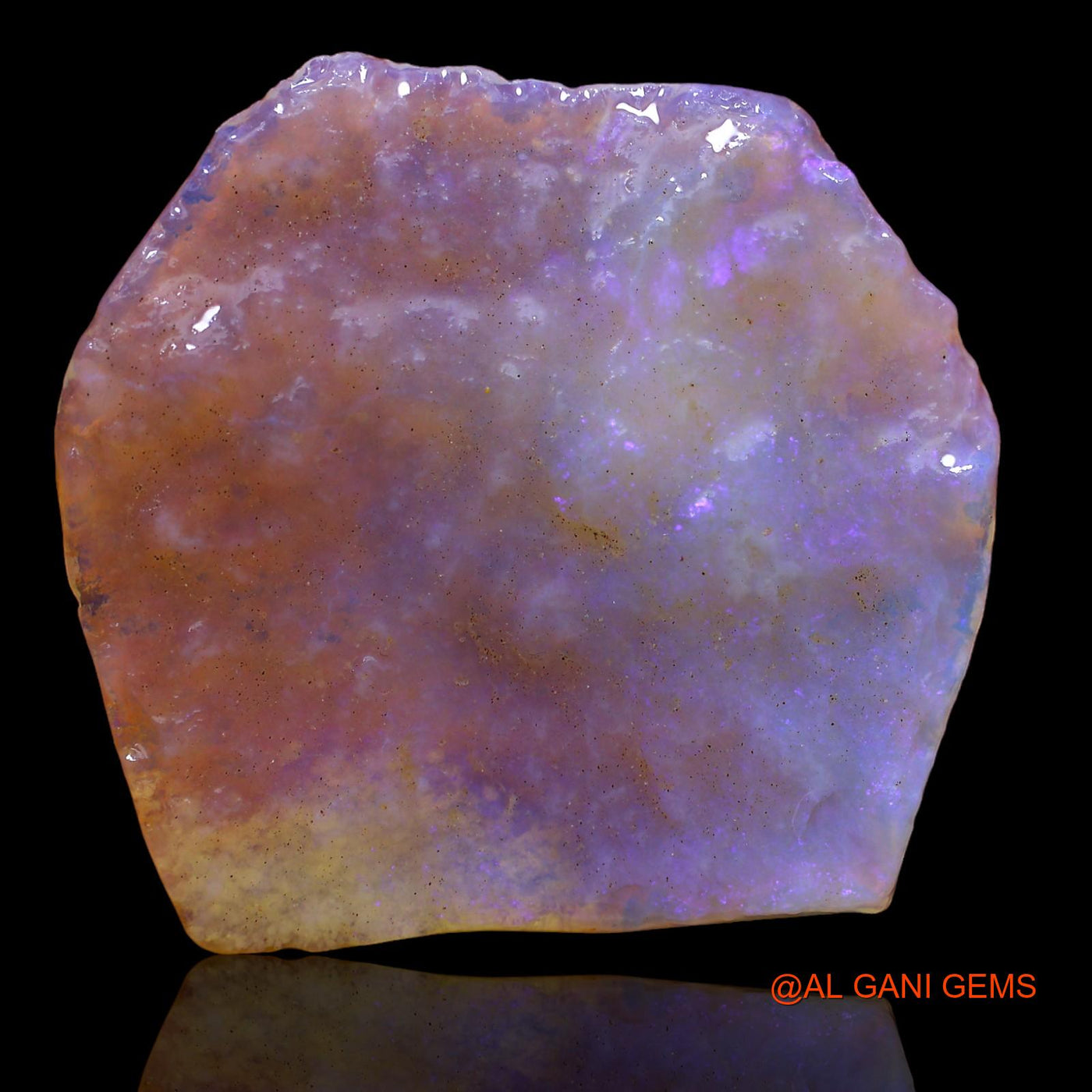 29.00 Cts Natural Australian Fire Opal Fancy Rough Loose Gemstone For Jewelry 37x35x3 mm RA-550