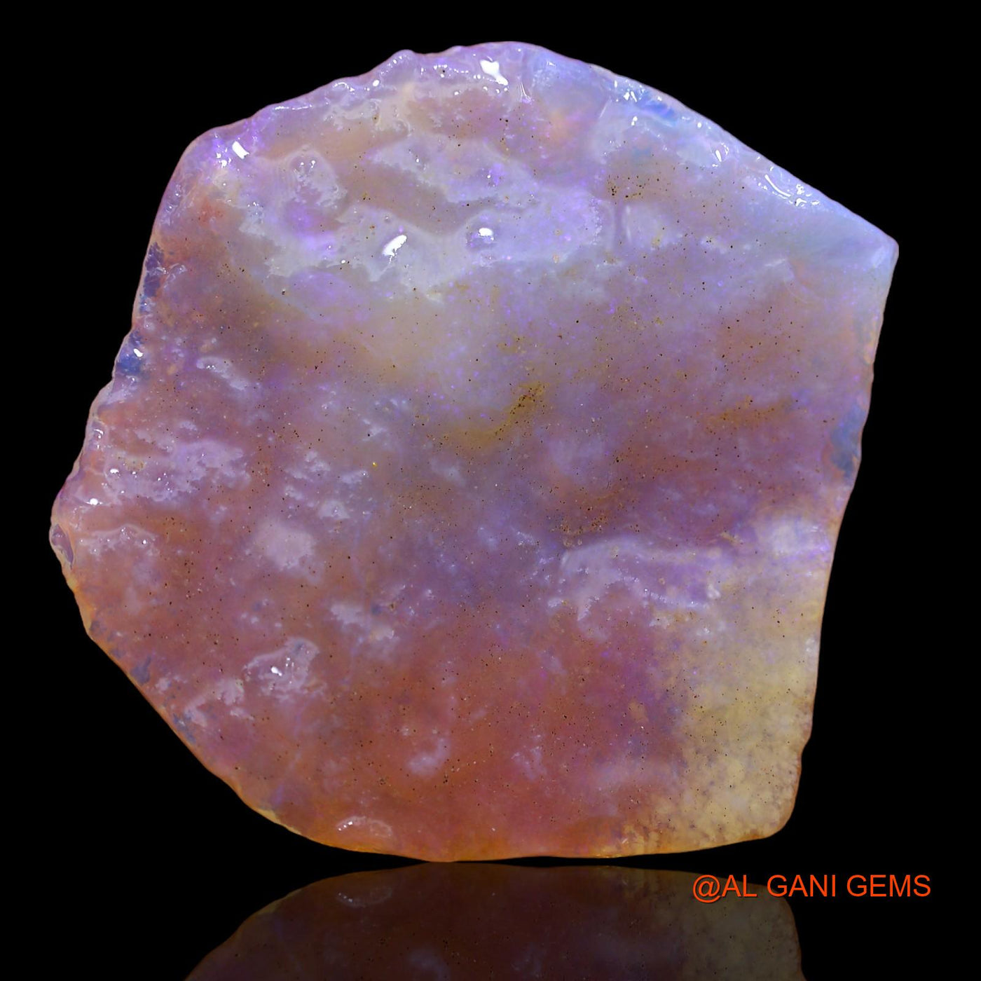 29.00 Cts Natural Australian Fire Opal Fancy Rough Loose Gemstone For Jewelry 37x35x3 mm RA-550