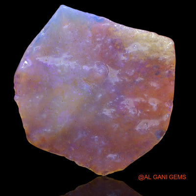 29.00 Cts Natural Australian Fire Opal Fancy Rough Loose Gemstone For Jewelry 37x35x3 mm RA-550