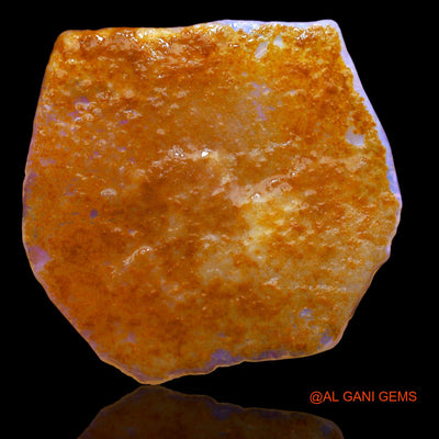 29.00 Cts Natural Australian Fire Opal Fancy Rough Loose Gemstone For Jewelry 37x35x3 mm RA-550