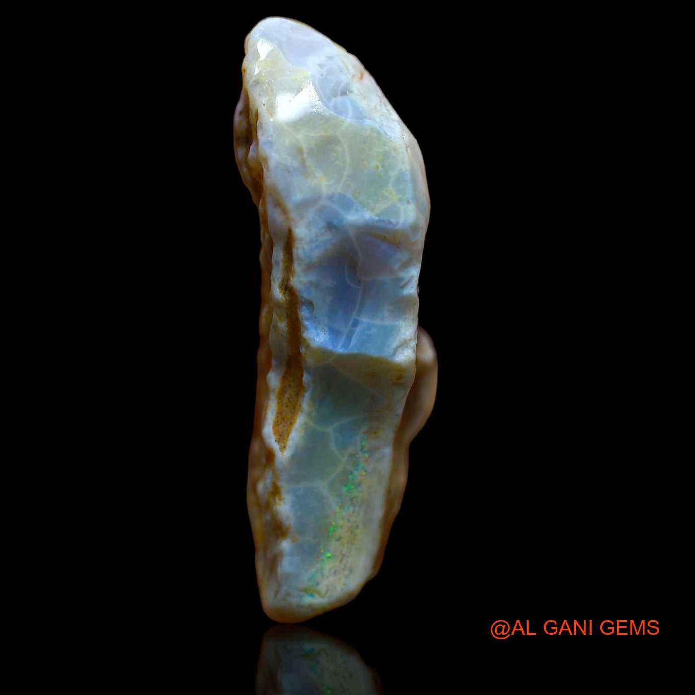 39.30 Cts Natural Australian Fire Opal Loose Gemstone Fancy Rough 36x20x10 mm RA-567