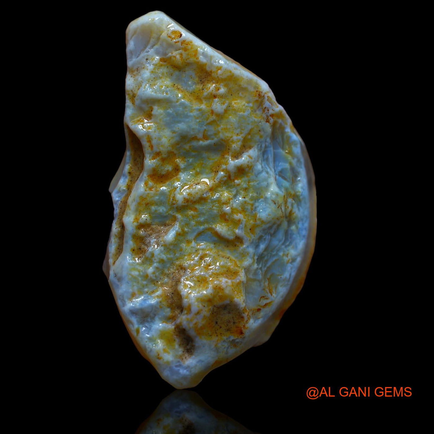 39.30 Cts Natural Australian Fire Opal Loose Gemstone Fancy Rough 36x20x10 mm RA-567