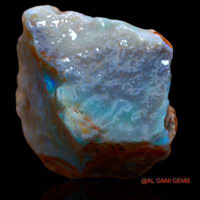 Natural Untreated Fire Opal Loose Gemstone Fancy Rough From Australia 49.30 Cts 28x28x13 mm RA-568
