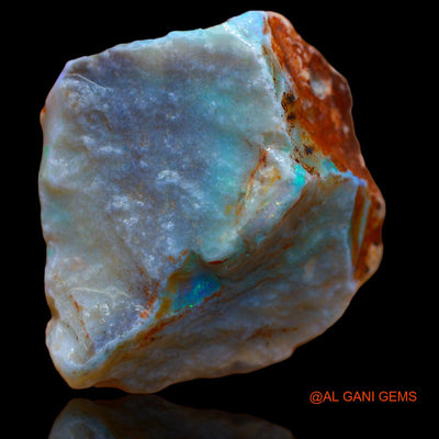 Natural Untreated Fire Opal Loose Gemstone Fancy Rough From Australia 49.30 Cts 28x28x13 mm RA-568