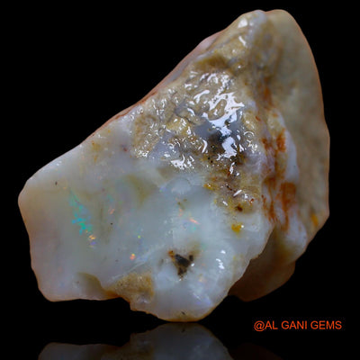 Natural Untreated Fire Opal Loose Gemstone Fancy Rough From Australia 52.00 Cts 34x19x16 mm RA-570