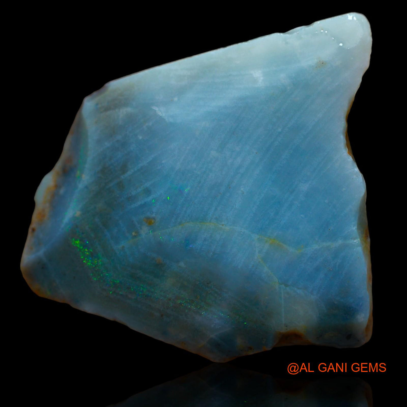 41.25 Cts Natural Australian Fire Opal Loose Gemstone Fancy Rough 31x26x7 mm RA-571