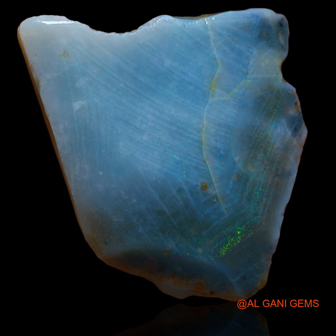 41.25 Cts Natural Australian Fire Opal Loose Gemstone Fancy Rough 31x26x7 mm RA-571