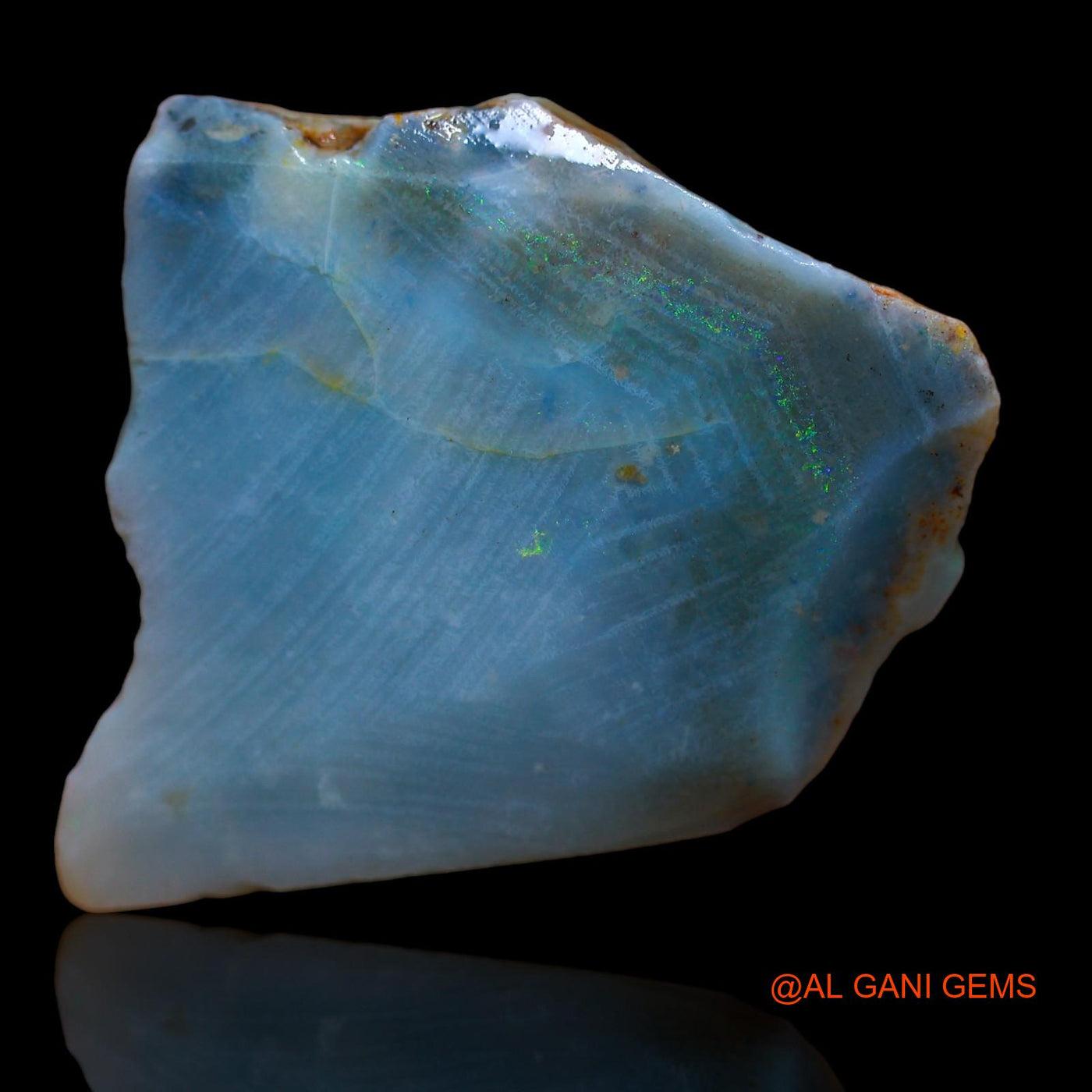 41.25 Cts Natural Australian Fire Opal Loose Gemstone Fancy Rough 31x26x7 mm RA-571