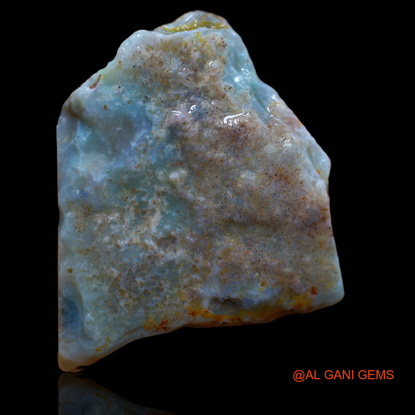 41.25 Cts Natural Australian Fire Opal Loose Gemstone Fancy Rough 31x26x7 mm RA-571